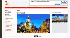 Desktop Screenshot of madridando.com